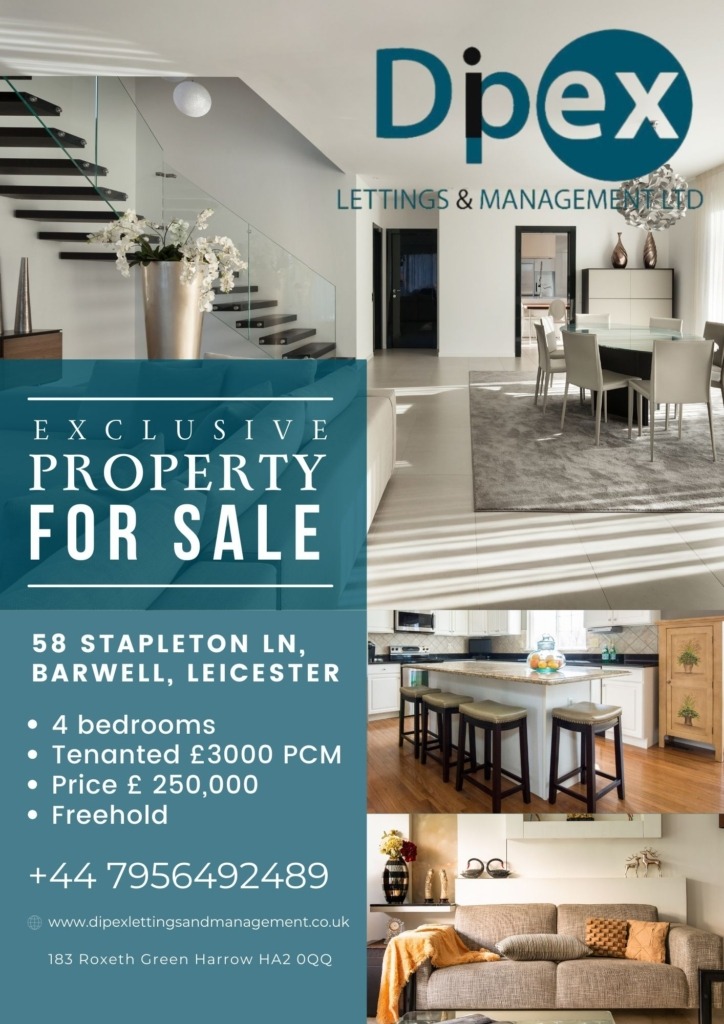 for sale 58 Stapleton Ln, Barwell, Leicester LE9 8HE